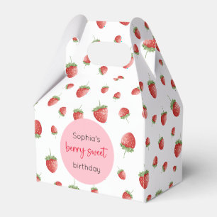 Caixinha De Lembrancinhas Strawberry Birthday Berry Sweet