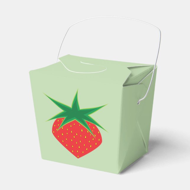 Caixinha De Lembrancinhas Strawberry Favor Box (Frente)