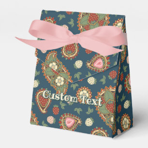 Caixinha De Lembrancinhas Strawberry Paisley Pattern Box