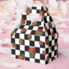Caixinha De Lembrancinhas Strawberry Pattern