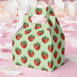 Caixinha De Lembrancinhas Strawberry Pattern