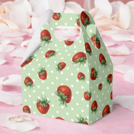 Caixinha De Lembrancinhas Strawberry Pattern
