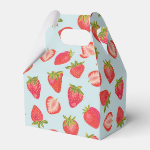 Caixinha De Lembrancinhas Strawberry Pattern