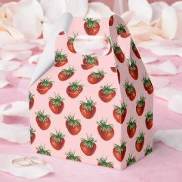 Caixinha De Lembrancinhas Strawberry Pattern