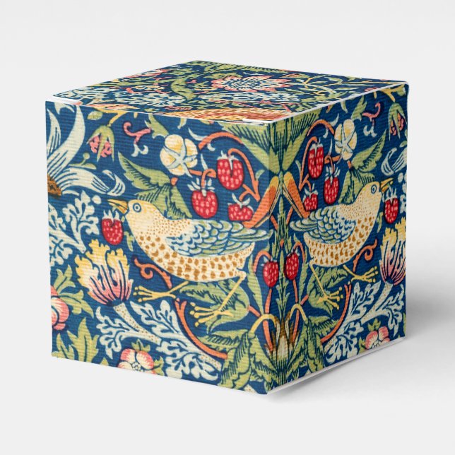 Caixinha De Lembrancinhas Strawberry Thief, William Morris (Frente)