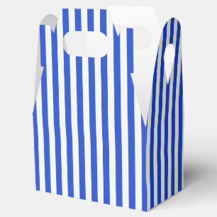 Caixinha De Lembrancinhas Stripes de combinação azul real de Shirley Taylo