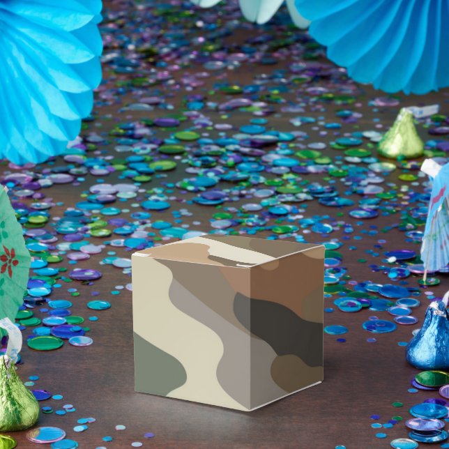 Caixinha De Lembrancinhas Stylish Camouflage Pattern Classic Favor Boxes (Festa)