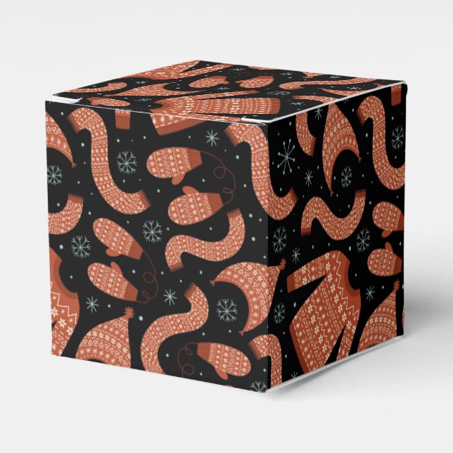 Caixinha De Lembrancinhas Suéter de Natal Feio Brancos (Frente)