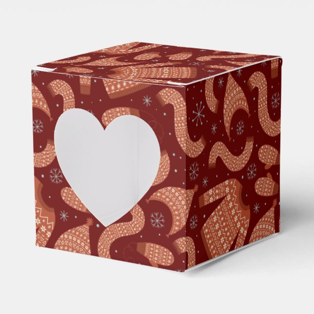 Caixinha De Lembrancinhas Suéter de Natal Feio Brancos (Frente)