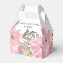 Caixinha De Lembrancinhas Summer Garden Watercolor Floral Wedding