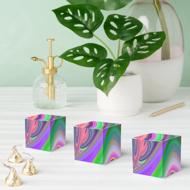 Caixinha De Lembrancinhas Summersense, Abstrato 3D Rainbowart (Múltiplo)