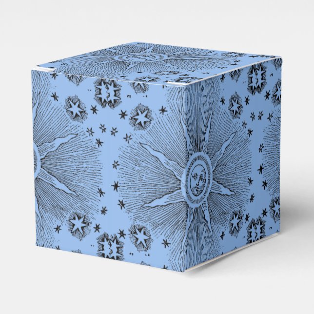 Caixinha De Lembrancinhas Sun Stars Antiguamente Night Sky Medieval Zodieval (Frente)