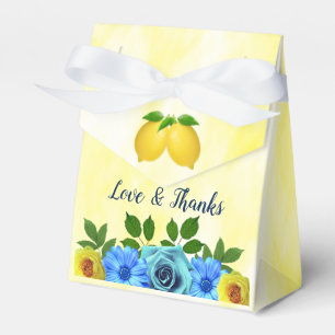 Caixinha De Lembrancinhas Sunny Lemon Floral Wedding
