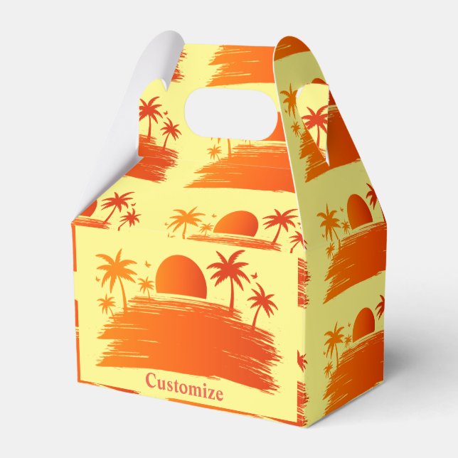 Caixinha De Lembrancinhas Sunrise de Praia Sunset Thunder_Cove (Frente)