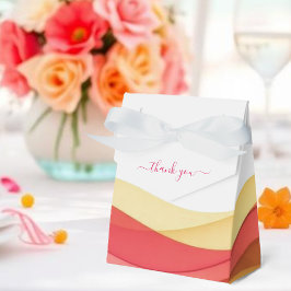 Caixinha De Lembrancinhas Sunset Color Waves Wedding Favor Boxes