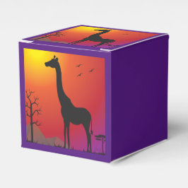 Caixinha De Lembrancinhas Sunset Giraffe Party Favor Box