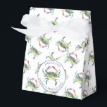 Caixinha De Lembrancinhas Suprimentos para Festa de Caranguejo<br><div class="desc">Adicione um toque divertido e praiano ao seu jantar de frutos do mar, festa de caranguejo Lowcountry ou encontro de verão com essas caixas personalizadas de lembrancinhas de caranguejo. Com arte original em aquarela de um caranguejo azul por Victoria Grigaliunas da Do Tell A Belle, essas caixas são perfeitas para...</div>