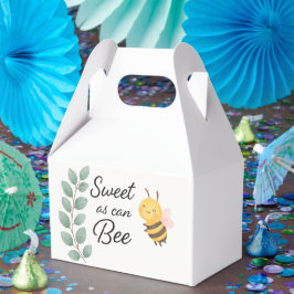 Caixinha De Lembrancinhas Sweet as Can Bee Baby Shower Favor Box