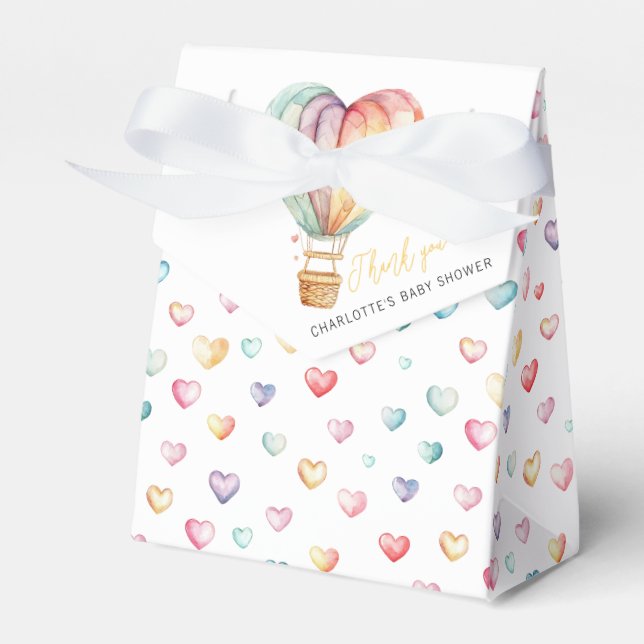 Caixinha De Lembrancinhas Sweetheart Pastel Heart Baby Box (Frente)