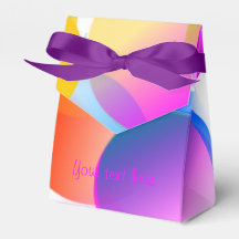 Swirls of Color Favor Box - personalizar