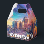 Caixinha De Lembrancinhas Sydney Skyline Abstrato Art<br><div class="desc">Adicione um toque moderno ao seu evento com esta caixa de favoritos com a abstrato Sydney skyline art. Perfeito para casamentos,  festas ou presentes corporativos.</div>