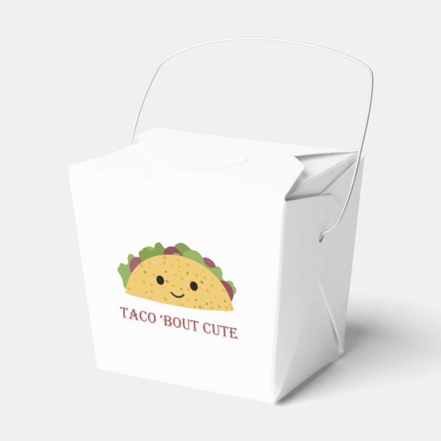 Caixinha De Lembrancinhas Taco Bout Cute Kawaii Taco (Frente)