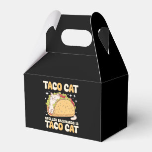 Caixinha De Lembrancinhas Tacocat Escrito ao Contrário Taco Cat Mexicano