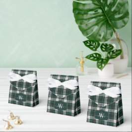 Caixinha De Lembrancinhas Tartan de Vestido do Clã Escocês Campbell Monogram