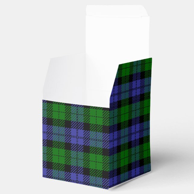 Caixinha De Lembrancinhas Tartan escocês (Aberto)