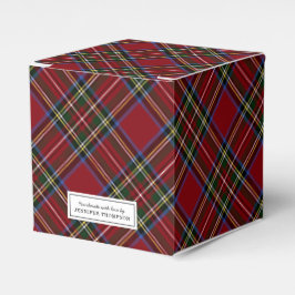 Caixinha De Lembrancinhas Tartan Vermelho Clássico de Férias