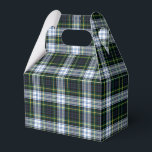 Caixinha De Lembrancinhas Tartan Xadrez Clan Gordon White Green Party<br><div class="desc">Preencha suas necessidades dotadas com este bonitinho clã de xadrez Gordon tartan,  caixa Favor para qualquer ocasião especial,  incluindo aniversários,  feriados</div>