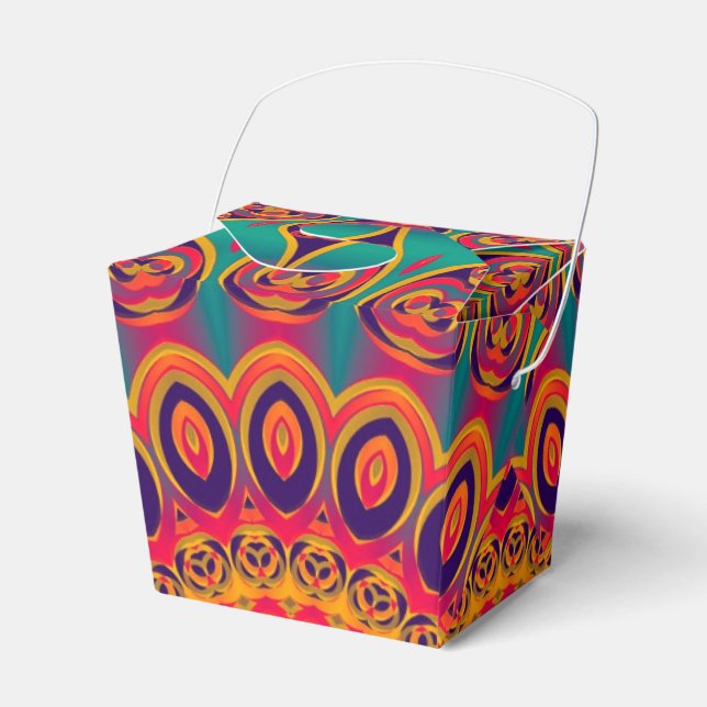 Caixinha De Lembrancinhas Tatuagem Caleidoscópio Fractal (Frente)