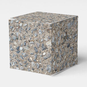 Caixinha De Lembrancinhas Taupe Concrete Cement Blue Aggregate Sidewalk