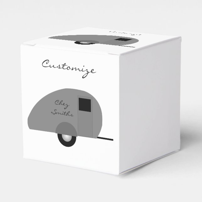 Caixinha De Lembrancinhas Teardrop Trailer Minúsculo Thunder_Cove (Frente)