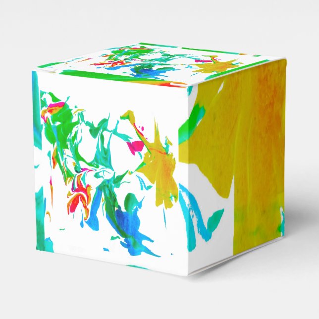 Caixinha De Lembrancinhas Teias de aranha coloridas (Frente)