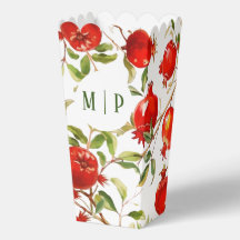 Tema de aquarela de romãs Cores vivas