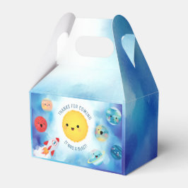 Caixinha De Lembrancinhas Tema espacial Favo primeiro aniversario Favo do Fo