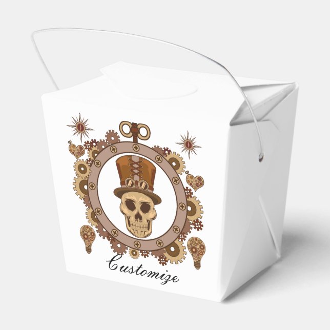Caixinha De Lembrancinhas Tema Steampunk Top Hull Thunder_Cove (Verso)