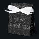 Caixinha De Lembrancinhas Tenda Deco Preta e Prata<br><div class="desc">*Personalize adicionando seu texto ou redimensione a imagem em ladrilhos.</div>