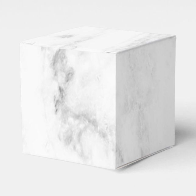 Caixinha De Lembrancinhas Tendy White Marble Elegant Modern Modelo (Frente)