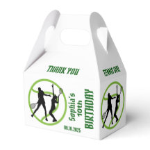 Tênis Player Girl, Birthday Girl Favor Box