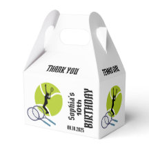 Tênis Player Girl, Birthday Girl Favor Box