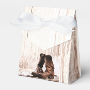 Caixinha De Lembrancinhas Tent Paper Favor Box botas country rustic Western