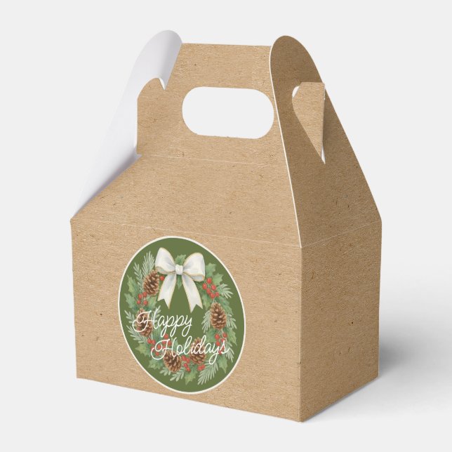 Caixinha De Lembrancinhas Terra Clássica de dezembro com Feriado de Arco Bra (Frente)