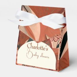 Caixinha De Lembrancinhas Terracotta chá de fraldas