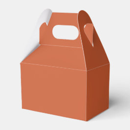 Caixinha De Lembrancinhas Terracotta Laranja Cor Sólida Quente e Design Terr