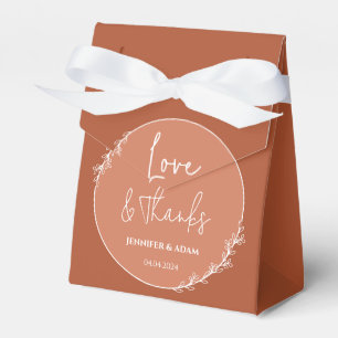 Caixinha De Lembrancinhas Terracotta Wedding Bridal Favor Obrigado Bag