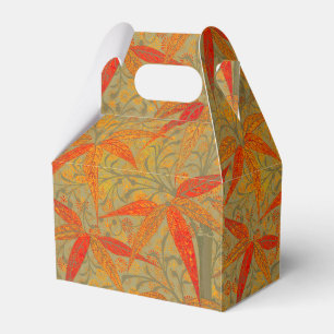 Caixinha De Lembrancinhas Terthy Bamboo Art Vintage Impressão Orange