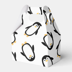 Caixinha De Lembrancinhas Teste padrão bonito dos pinguins