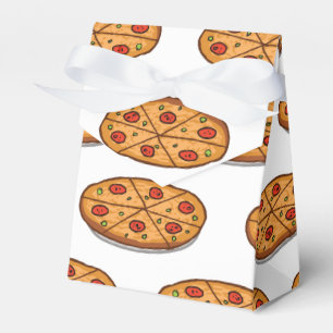 Caixinha De Lembrancinhas Teste padrão da pizza de Pepperoni; Comida